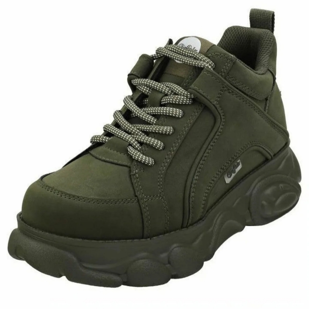 NIB Buffalo London Corin Olive Green Shoes